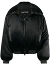 TOM FORD PADDED SATIN BOMBER JACKET