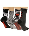 DISNEY WOMEN'S 4-PK. MINNIE MOUSE ASSORTED DOTTED STRIPES SOCKS