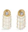 ALESSANDRA RICH FAUX PEARL AND CRYSTAL CLIP-ON EARRINGS,15748898