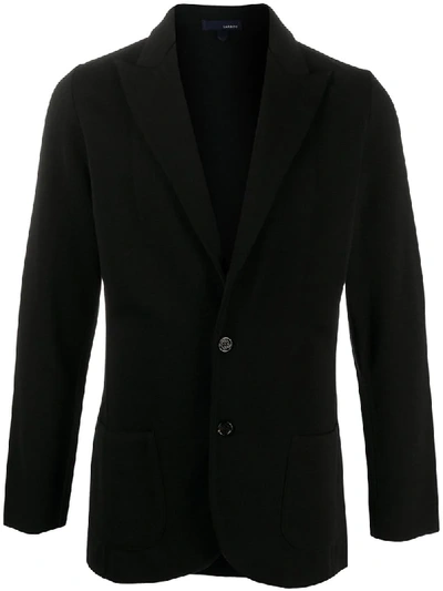 Lardini Fitted Single-breasted Jacket In Black