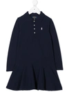 RALPH LAUREN EMBROIDERED LOGO POLO DRESS