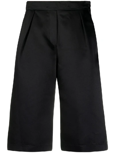 8pm Pleated Knee-length Shorts In Black