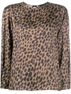 8PM LEOPARD-PRINT BLOUSE