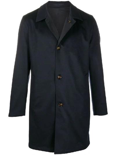 Kired Single Breasted Coat In Blue