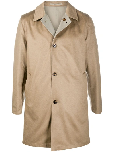 Kired Single Breasted Coat In Neutrals