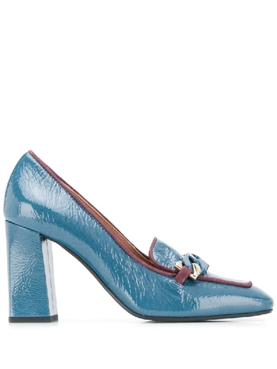 Pollini Pumps Mit Kettendetail In Blue