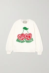 GUCCI + NET SUSTAIN printed organic cotton-jersey sweatshirt