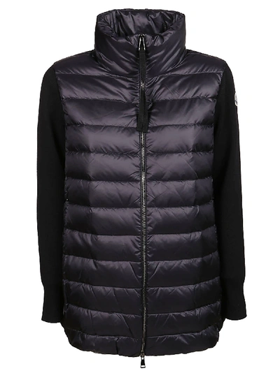 Moncler Cardigan Tricot In Nero