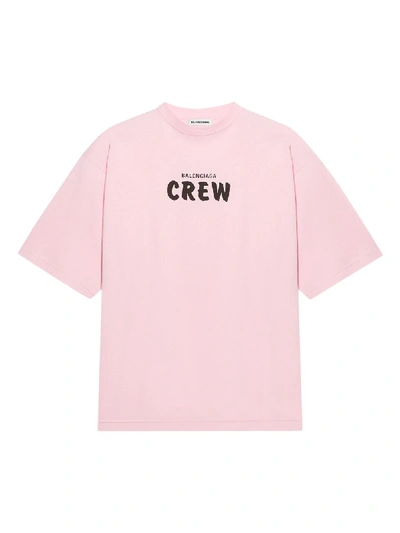 Balenciaga Pink Crew T-shirt