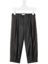 GUCCI EMBROIDERED SIDE-PANEL TROUSERS