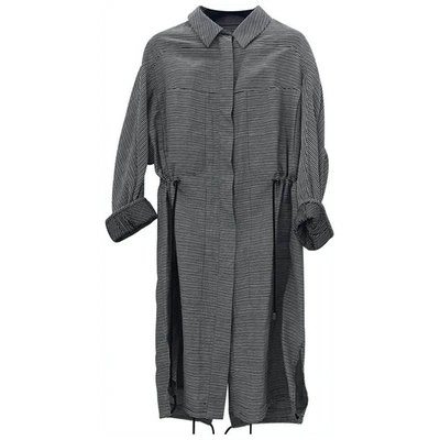 Pre-owned Christian Wijnants Grey Cotton Trench Coat