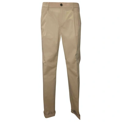 Pre-owned Eleventy Beige Cotton Trousers