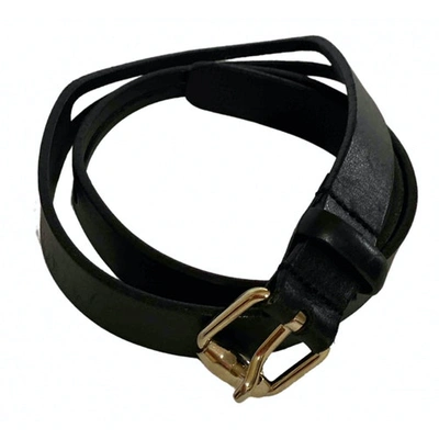 Pre-owned Jil Sander Black Leather Belt
