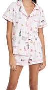 BEDHEAD PAJAMAS LET'S DO BRUNCH SHORTY PJ SET