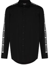 DSQUARED2 LOGO-TAPE BUTTONED SHIRT