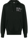 HELMUT LANG LOGO PRINT COTTON HOODIE