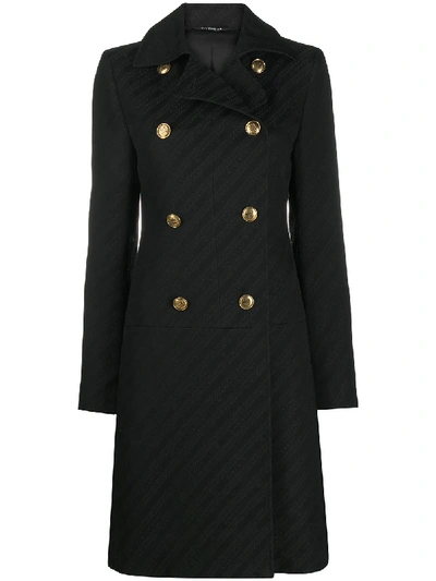 Givenchy Double-breasted Coat In Black