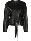 ARMA BELTED LEATHER JACKET