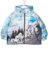 STELLA MCCARTNEY HORSE-PRINT RECYCLED-POLYESTER PUFFER COAT