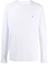ALLSAINTS MUSE LOGO EMBROIDERED LONG-SLEEVED TOP