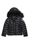MONCLER NEW ARMOISE HOODED DOWN JACKET WITH GENUINE FOX FUR TRIM,F29541A5491268950