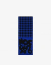 MOSCHINO Check scarf with logo