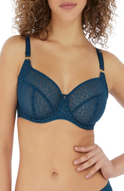 Freya Starlight Hero Full Figure Side Support Underwire Bra In Posidn