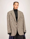 VETEMENTS TAILORING CUT OUT JACKET CHECK,MAH21JA076 1204 Tailoring Cut Out Jacket bro check