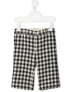 GUCCI GINGHAM STRAIGHT LEG TROUSERS