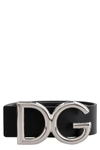DOLCE & GABBANA LEATHER BELT WITH BUCKLE,11487397