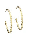 Jennifer Zeuner Jewelry Margaux 14k Goldplated Medium Hoop Earrings