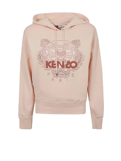 Kenzo Kenso Pink Hoodei In Faded Pink