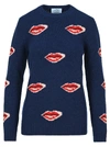 PRADA LIP INTARSIA SWEATER,11487754