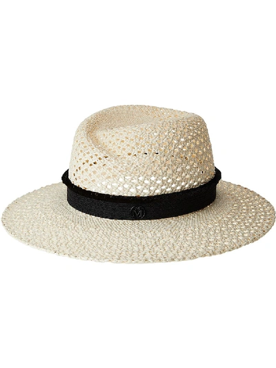 Maison Michel Arsene Open-weave Straw Bucket Hat In Neutrals
