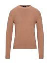 Roberto Collina Sweaters In Camel