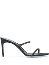 René Caovilla Two-strap Sandals In Black