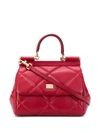 DOLCE & GABBANA SMALL QUILTED SICILY BAG