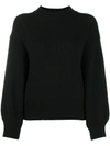 ALLUDE BISHOP SLEEVE KNIT JUMPER