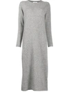 ALLUDE WOOL-BLEND KNITTED DRESS