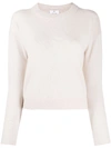 ALLUDE RIBBED ROUND-NECK JUMPER