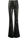 RICK OWENS DRKSHDW HIGH-WAISTED FLARED TROUSERS