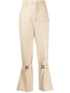 VICTORIA BECKHAM KNEE-STRAP FLARED TROUSERS