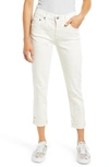 Ag The Ex-boyfriend Crop Slim Jeans In 5 Years Ivory Dust