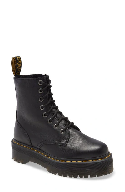 Dr. Martens Jadon Platform Boot In Black Smooth