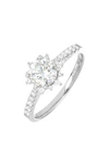 BONY LEVY PAVÉ DIAMOND & CUBIC ZIRCONIA VINTAGE SOLITAIRE ENGAGEMENT RING,WSR143963W