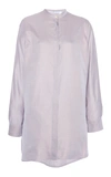 AGNONA COTTON-TWILL LONG SHIRT,804402