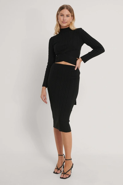 Trendyol Detailed Top-skirt Knit Set - Black