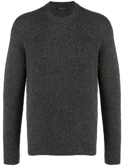 Roberto Collina Knitted Jumper In Grey