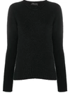 ROBERTO COLLINA RAW-NECK SWEATER