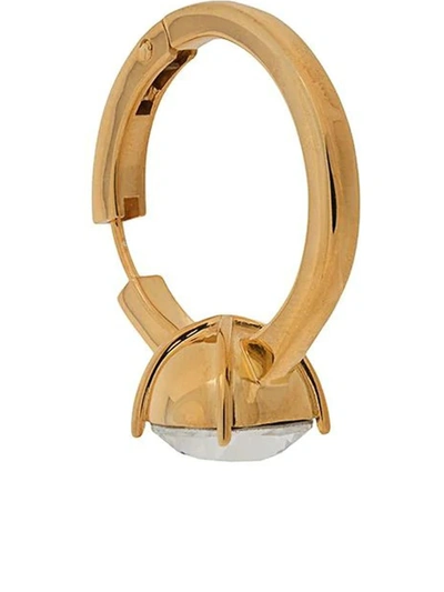 Ambush Crystal Solitaire Hoop Earring In Gold